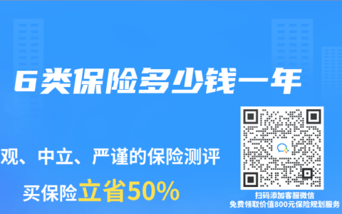 6类保险多少钱一年