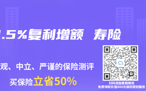 3.5%复利增额 寿险