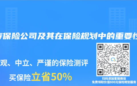 人寿保险公司及其在保险规划中的重要性