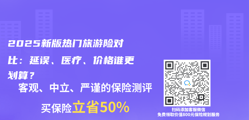 2025新版热门旅游险对比：延误、医疗、价格谁更划算？插图