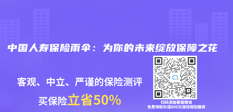 中国人寿保险雨伞：为你的未来绽放保障之花插图