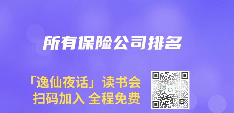 所有保险公司排名插图