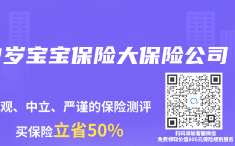 2岁宝宝保险大保险公司