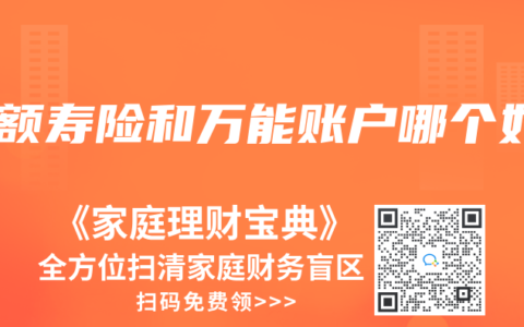 定额寿险和万能账户哪个好