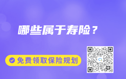 哪些属于寿险？