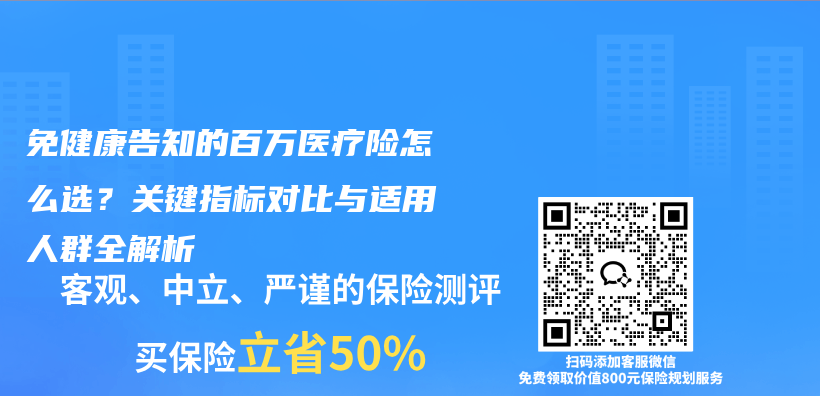 免健康告知的百万医疗险怎么选？关键指标对比与适用人群全解析插图1