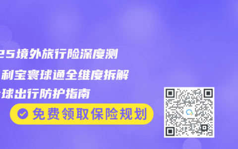 2025境外旅行险深度测评：利宝寰球通全维度拆解，全球出行防护指南