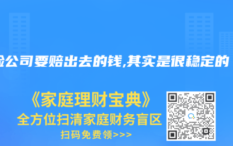 保险公司要赔出去的钱,其实是很稳定的