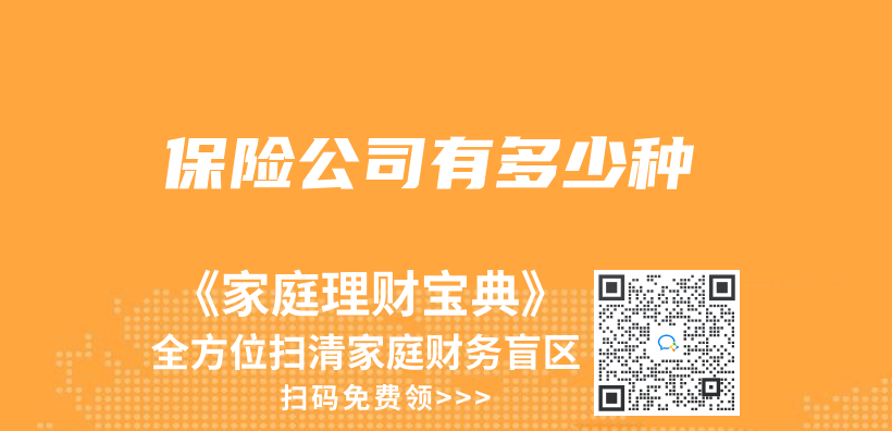 保险公司有多少种插图