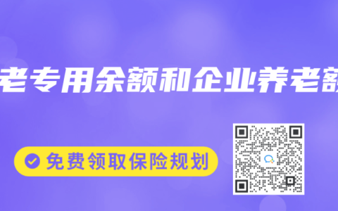 养老专用余额和企业养老额