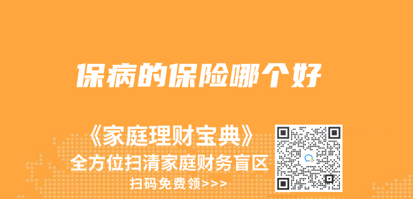 保病的保险哪个好插图