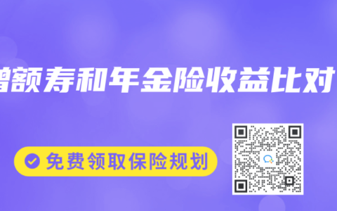 增额寿和年金险收益比对