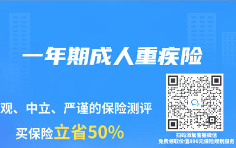 一年期成人重疾险