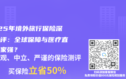 2025年境外旅行保险深度测评：全球保障与医疗直付哪家强？