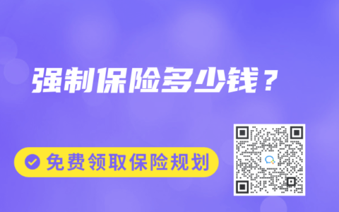 强制保险多少钱？