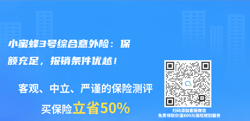 小蜜蜂3号综合意外险：保额充足，报销条件优越！插图