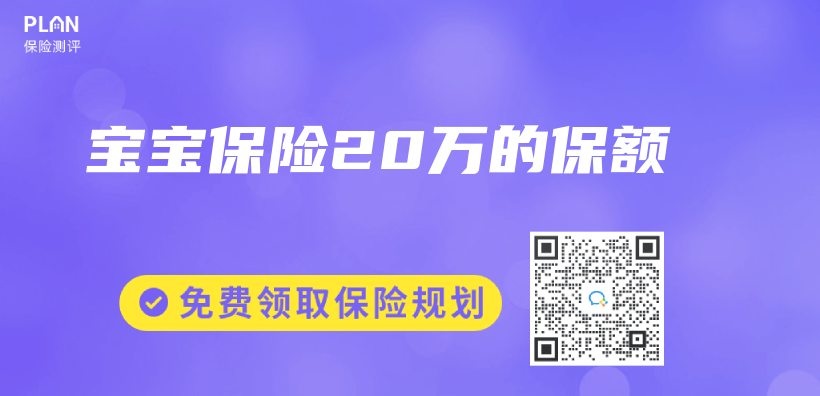 宝宝保险20万的保额插图