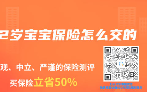 2岁宝宝保险怎么交的