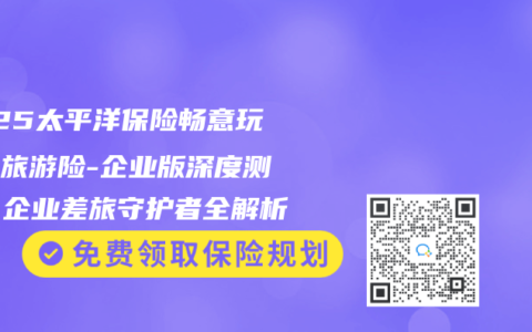 2025太平洋保险畅意玩境内旅游险-企业版深度测评：企业差旅守护者全解析