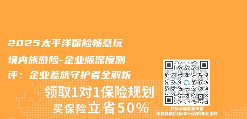 2025太平洋保险畅意玩境内旅游险-企业版深度测评：企业差旅守护者全解析插图