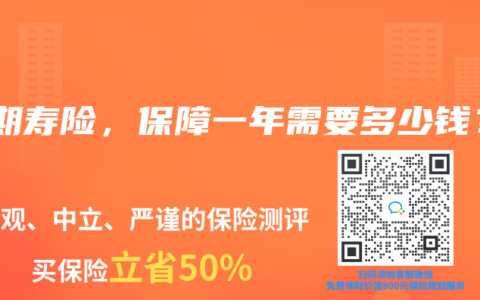 定期寿险，保障一年需要多少钱？