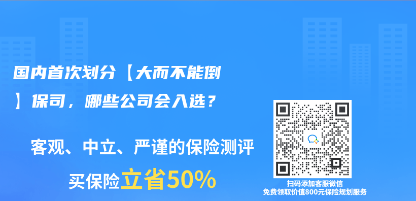 国内首次划分【大而不能倒】保司，哪些公司会入选？插图