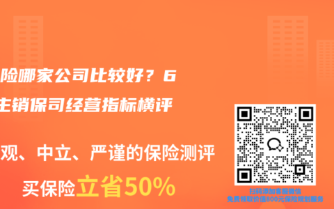 分红险哪家公司比较好？6 家主销保司经营指标横评