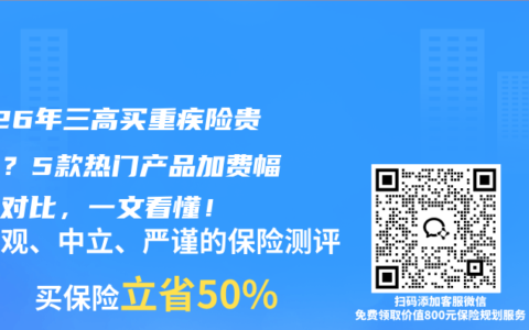 2026年三高买重疾险贵多少？5款热门产品加费幅度全对比，一文看懂！