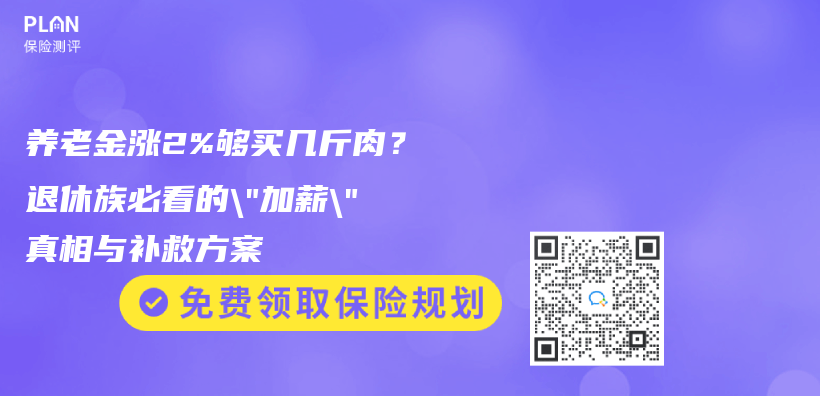 养老金涨2%够买几斤肉？退休族必看的”加薪”真相与补救方案插图