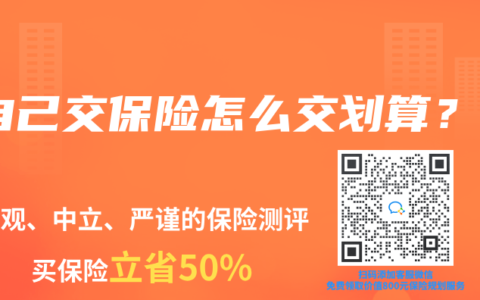 自己交保险怎么交划算？
