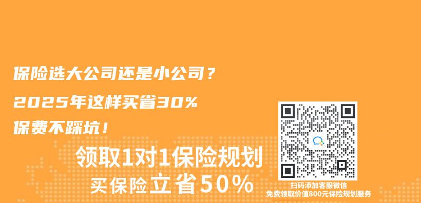 保险选大公司还是小公司？2025年这样买省30%保费不踩坑！插图