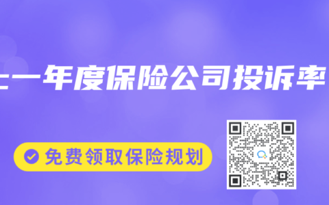 上一年度保险公司投诉率
