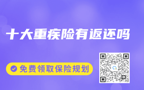 十大重疾险有返还吗