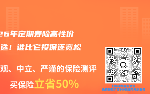 2026年定期寿险高性价比之选！谁比它投保还宽松？