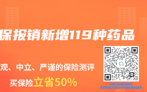 医保报销新增119种药品