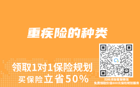 重疾险的种类