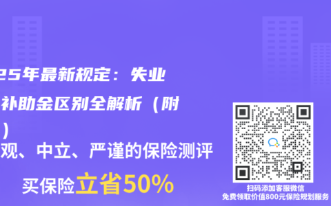 2025年最新规定：失业金和补助金区别全解析（附攻略）