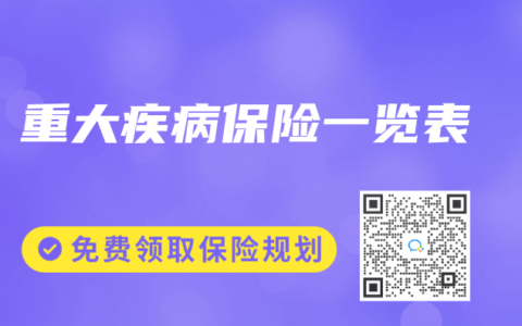 重大疾病保险一览表