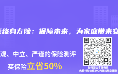 增额终身寿险：保障未来，为家庭带来安心