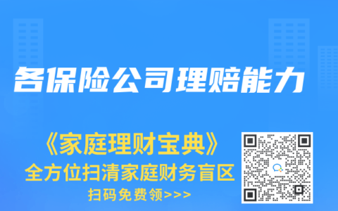 各保险公司理赔能力