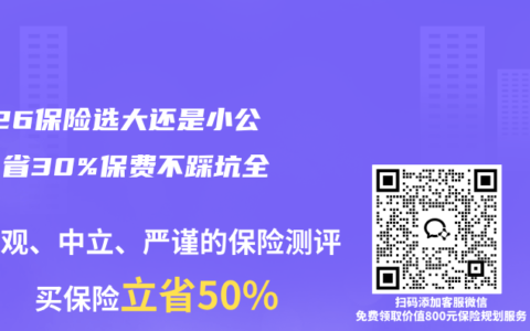 2026保险选大还是小公司？省30%保费不踩坑全攻略