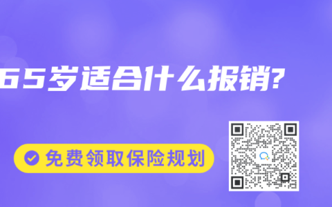 65岁适合什么报销?