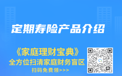 定期寿险产品介绍