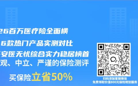 2026百万医疗险全面横评：6款热门产品实测对比，平安医无忧综合实力稳居榜首