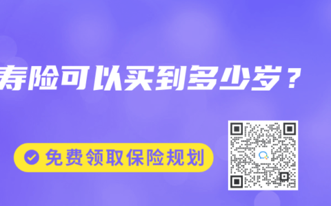 寿险可以买到多少岁？