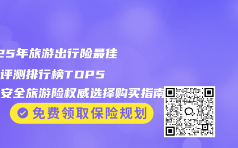 2025年旅游出行险最佳推荐评测排行榜TOP5 出行安全旅游险权威选择购买指南