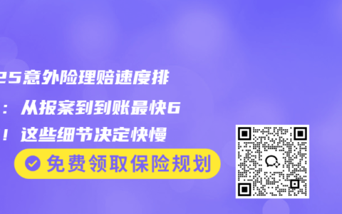 2025意外险理赔速度排行榜：从报案到到账最快6小时！这些细节决定快慢