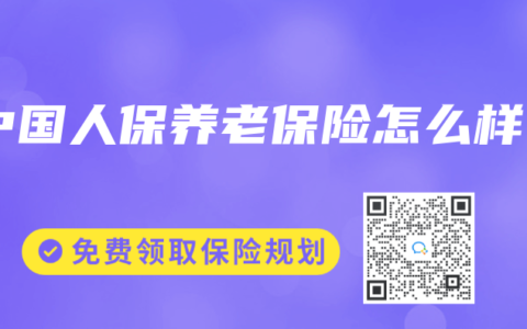 中国人保养老保险怎么样