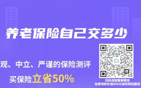 养老保险自己交多少