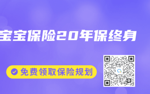 宝宝保险20年保终身